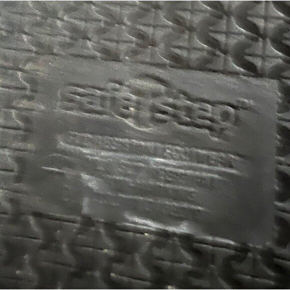 Black Leather Safe T Step Lady’s Size 7.5 Women’s Slip-Resistant Shoes - Picture 4 of 5